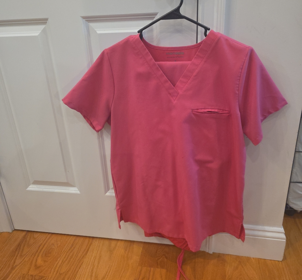 Women's Mandala Pink Scrub Set